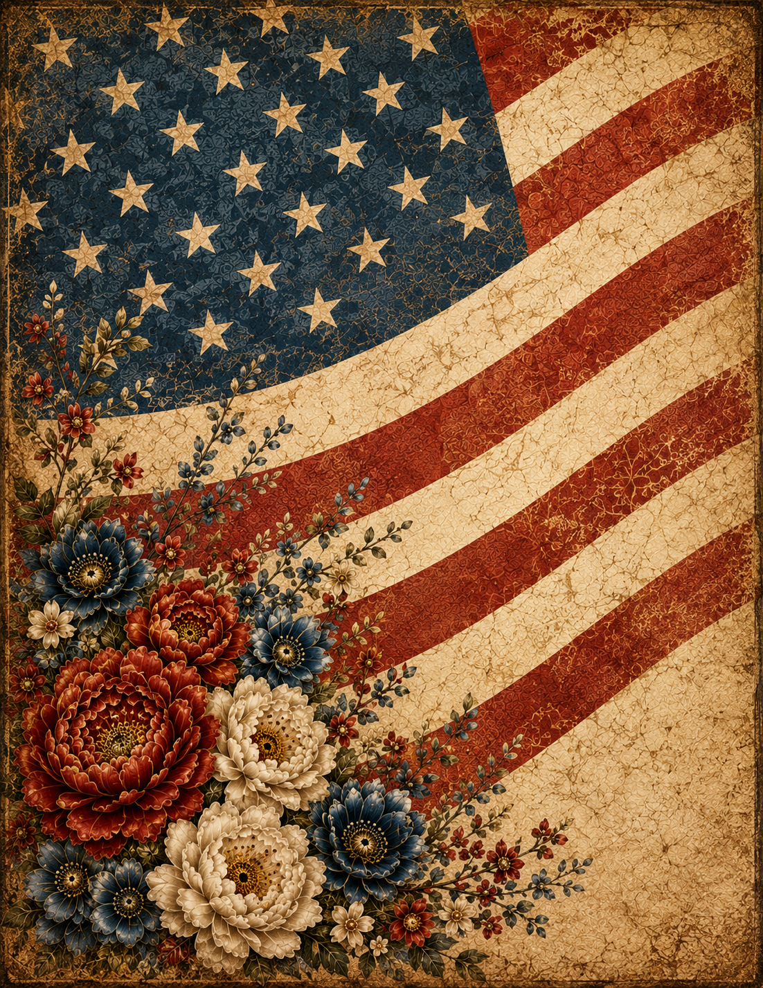 Stars & Blooms Print