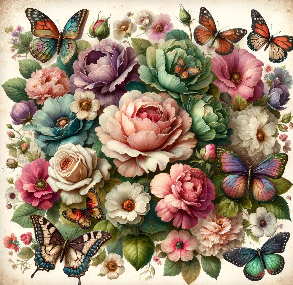 FREE Vintage Floral Print