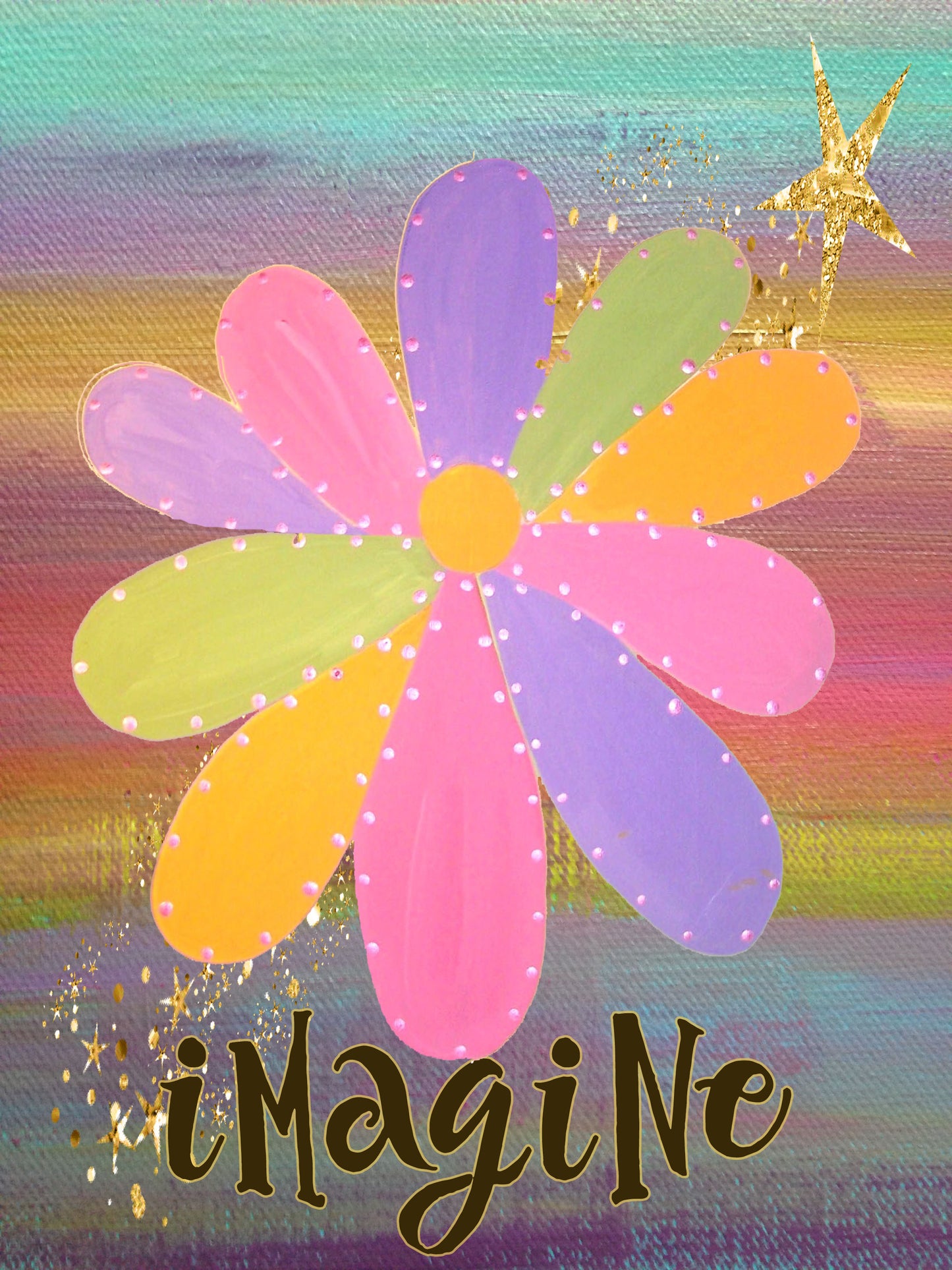 "Imagine" 8x10" Print for Decoupage #BFJ2